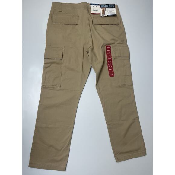 Iron Co Clothing Men's Patriot Cargo Pant Stretch Fabric, Durable, Khaki, 34x30” - Picture 8 of 13